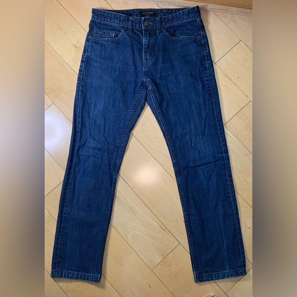 Banana Republic men’s size 30x32 (30x27.5) perfect slim straight blue jeans